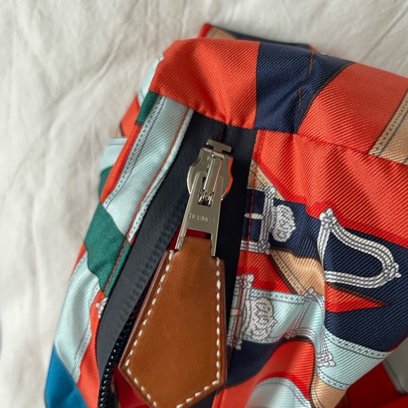 New Hermès Airsilk 44 duffle bag orange poppy - Picture 3 of 14